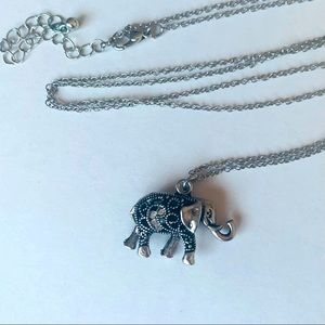 Francesca’s long elephant necklace, silver